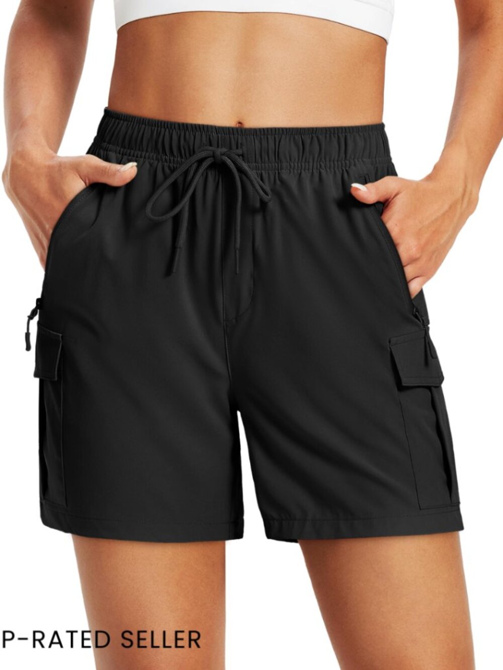 Quick Dry Cargo Shorts Lightweight Athletic Hiking Golf Outdoor Summer Wear